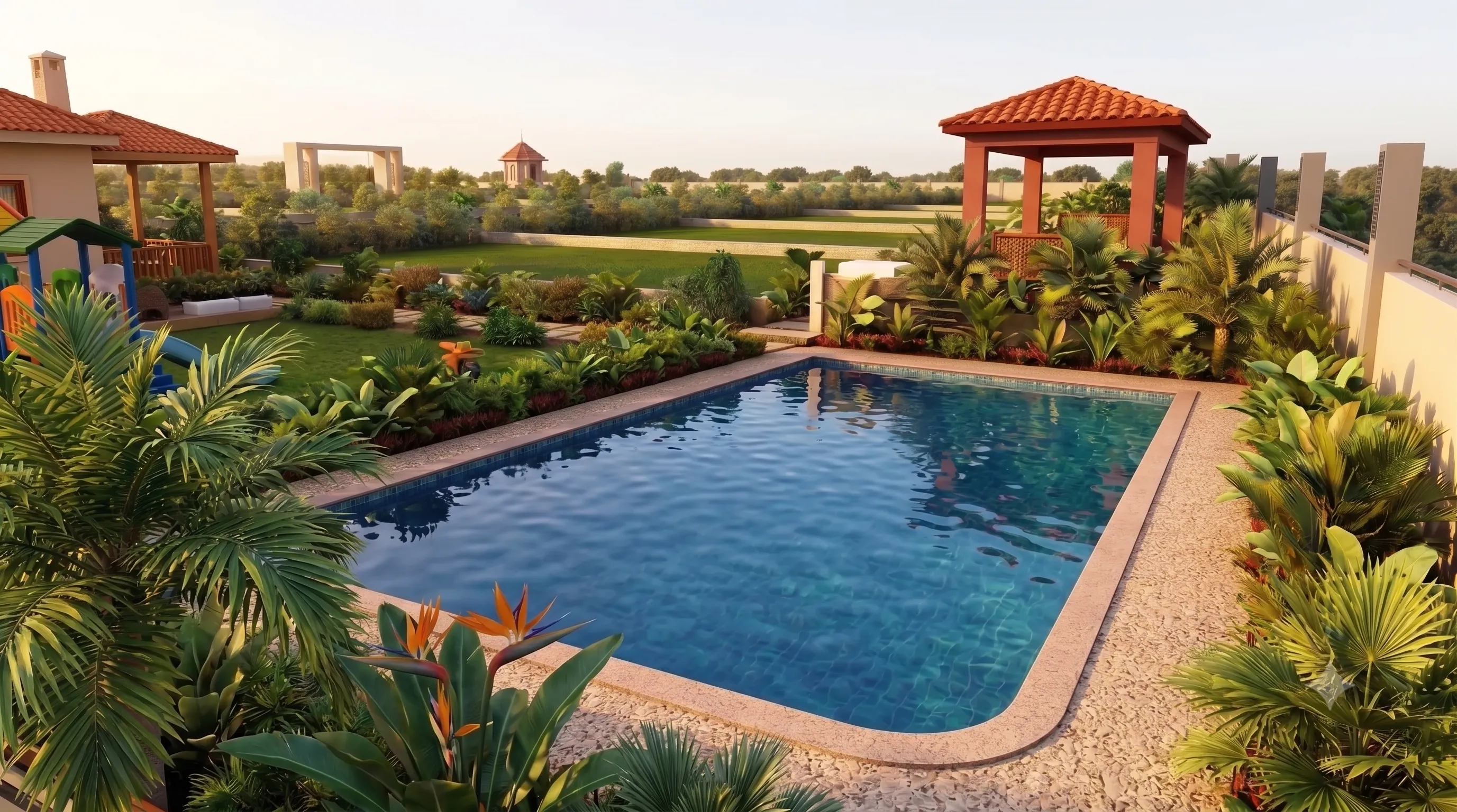 Resort Swimming Pool at Vara Farm Haven